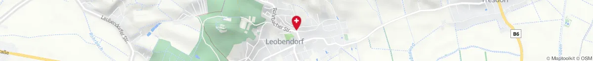Kartendarstellung des Standorts für Rohrwald-Apotheke in 2100 Leobendorf